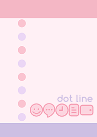 dot line*pink and purple