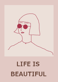 LIFE IS BEAUTIFUL =burgundy=