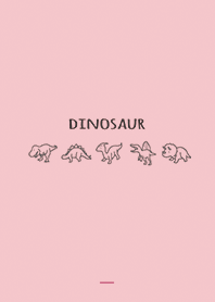 Pink : Dinosaur and letters