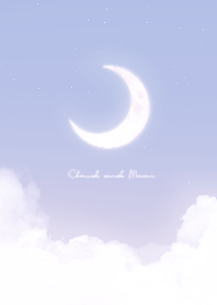 Cloud & Crescent Moon  - Purple 02