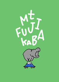 Hippo skater and Mt. Fuji green.