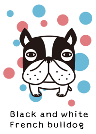 Black and white French bulldog theme*