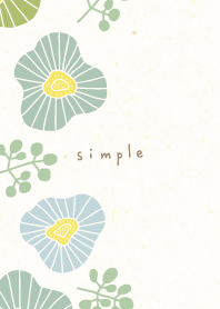 Stylish 3color flowers and leaves19Japan