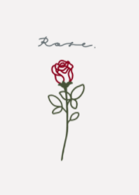 Rose /White & Red
