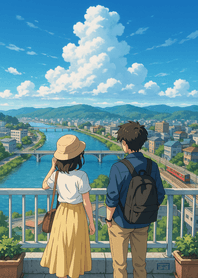 Summer Riverside Bright View