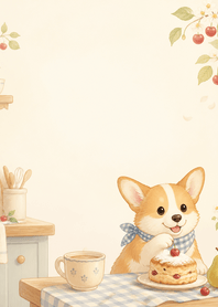 Cherry Corgi Pear Scone Kitchen