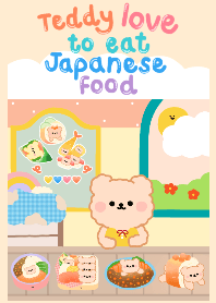 Teddy love to eat Japanese food