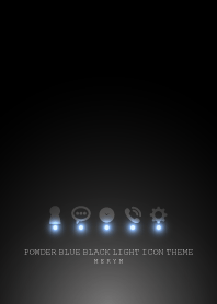 POWDER BLUE BLACK LIGHT ICON