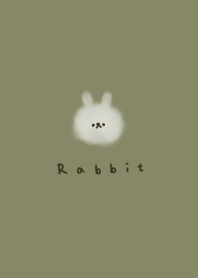 Khaki beige. fluffy. Rabbit.