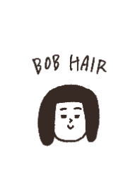 Funny bob hair girl 1