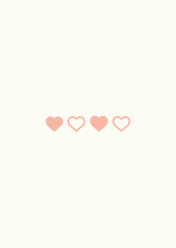 Minimalist Aqua & Orange - Heart Ver.