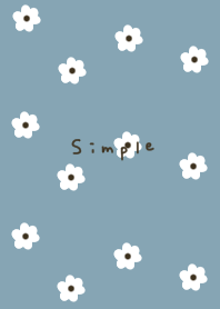 Small floral pattern and blue beige.