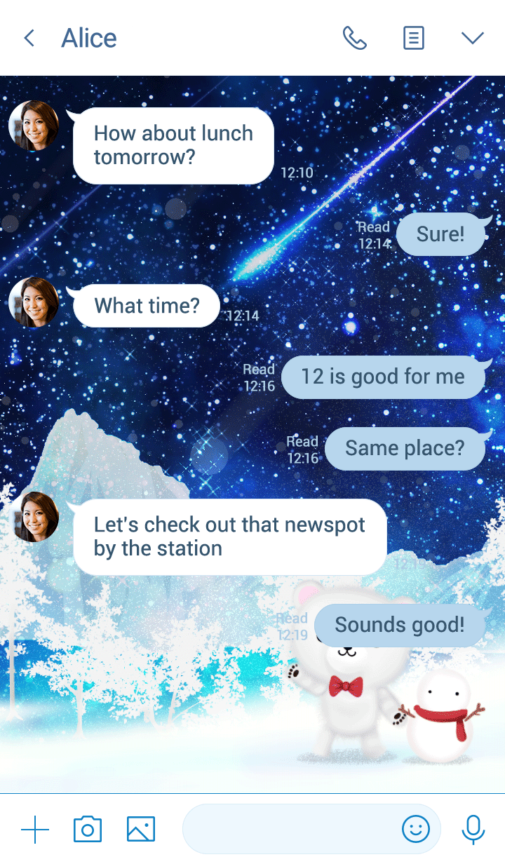 Line クリエイターズ着せかえ しぶたに 大人可愛いシロクマ 冬の夜空 Line クリエイターズ着せかえ しぶたに 大人可愛いシロクマ 冬の夜空