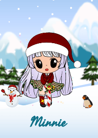 Minnie snowy girl