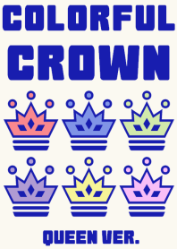 Colorful Crown QUEEN (PairTheme)