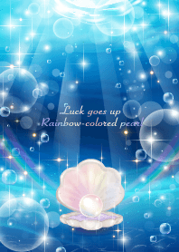 Luck goes up rainbow-colored pearl