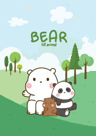 หมีสามตัว ชิวๆ เนินเขา เฟรนด์ลี่