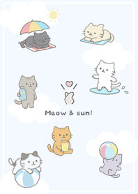 blue Enjoying summer, meow!05_1