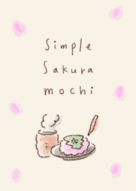 simple Sakura mochi beige