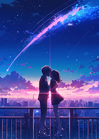 許願流星下の恩愛情侶❤️
