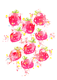 Pink beige strawberry