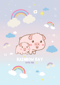 Pig Rainbow Day Lovely