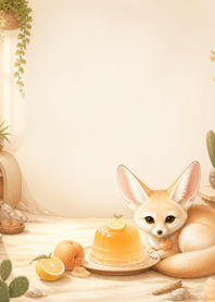 Apricot Fennec Yuzu Jelly Desert