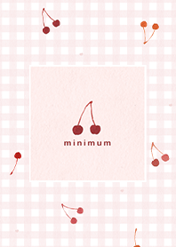 minimum Gingham Check Cherry renewal