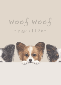 Woof Woof - Papillon - PASTEL BROWN