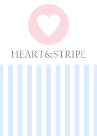 HEART&STRIPE -PINK+LIGHT.B-