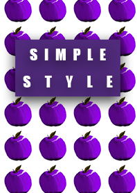Simple style apples purple