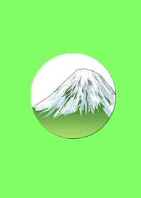 Simple Japanese Green Mt. Fuji
