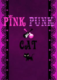 Pink punk cat