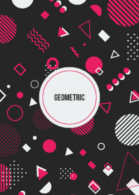 Geometric Basic Black Pink