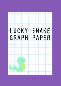 LUCKY SNAKE GRAPH PAPER/PURPLE/YELLOW