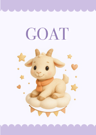 ปีแพะ สีม่วงพาสเทล