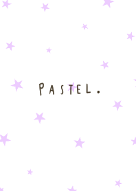 Pastel colors and stars. purple.