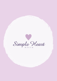 Simple Heart Dusky Purple-NATURAL 31