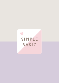 Simple Sweet / Lilac Purple&Beige&Pink