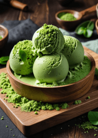 ICE CREAM-green tea flavored