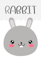 Simple Lovely Gray Rabbit Theme