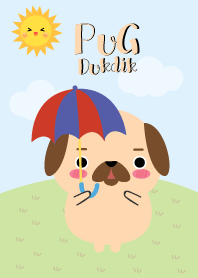 Lovely Pug Dog Duk Dik Theme 2