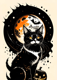 halloween cat C50172