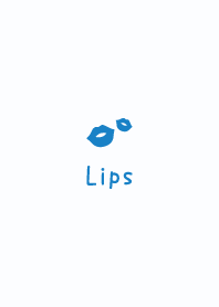 嘴唇 [藍色] 簡單