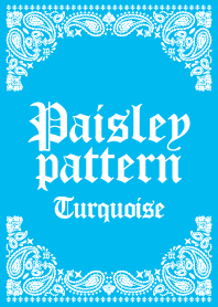 Paisley pattern turquoise