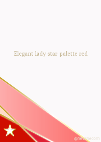 Elegant lady star palette red