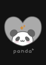 Panda Glitter - Black