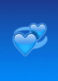 Love heart blue