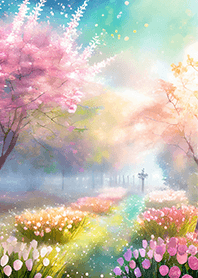 優美な春の風景の着せかえ(Spring-706)
