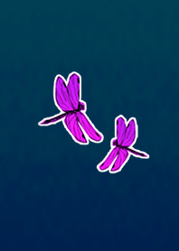 パープルピンクとんぼアイコン